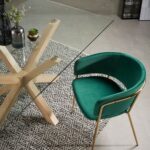 ARGO TABLE NATURAL + CLEAR GLASS