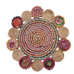 GINNIS ROUND JUTE CARPET 100 CM