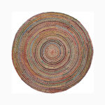 GINNIS RUG JUTE ROUND 100 CM