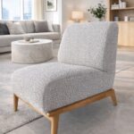 Фотелја IKE во букле материјал ЕКСПОНАТ