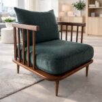 Фотелја ALEN во штоф Експонат